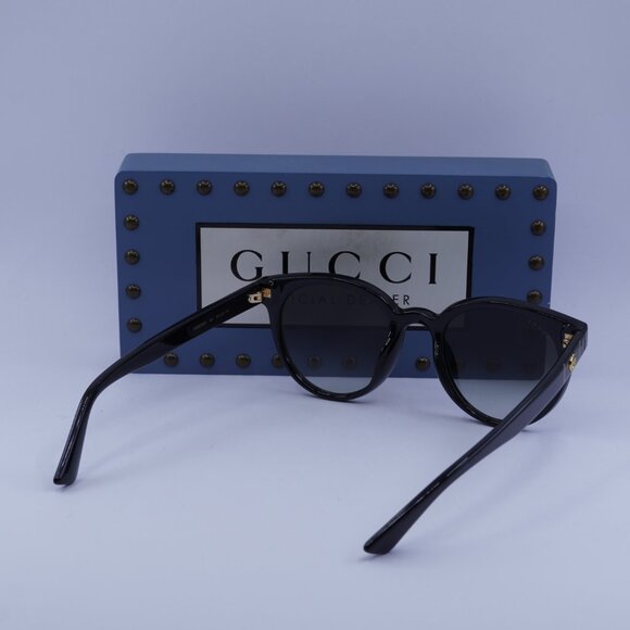 Gucci GG0638SK 001 Round Sunglasses - Black\\Grey main image 5
